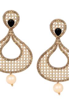 Black diamond earrings