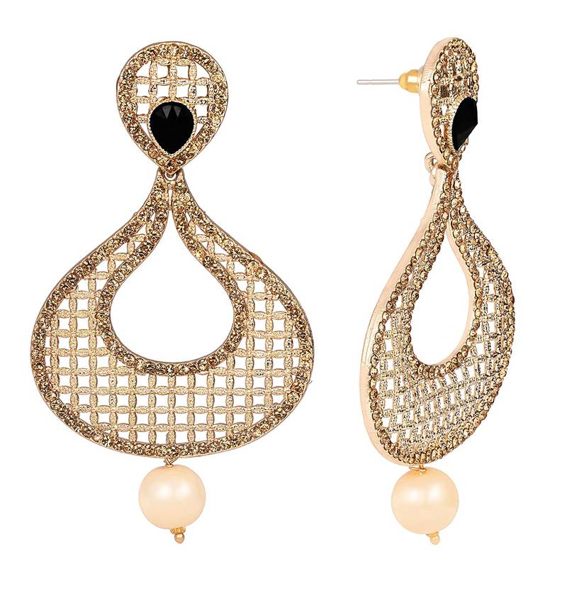 Black diamond earrings