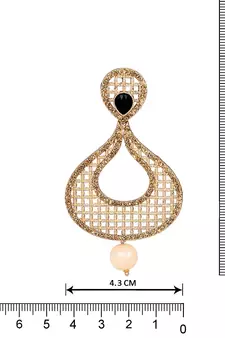 Black diamond earrings
