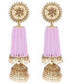 Pink crystal earrings