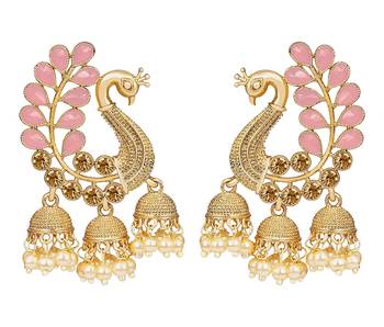 Pink diamond earrings 1