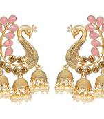 Pink diamond earrings