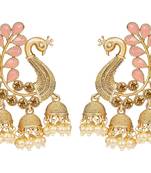 Pink diamond earrings