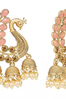 Pink diamond earrings