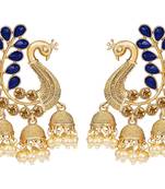 Blue diamond earrings