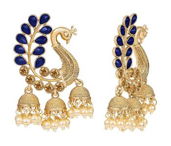 Blue diamond earrings 2
