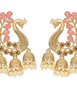 Pink diamond earrings