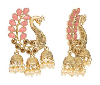 Pink diamond earrings 2