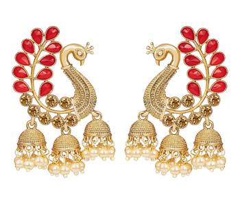 Red diamond earrings 1