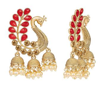 Red diamond earrings 2
