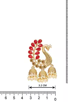 Red diamond earrings