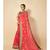 Peach Color Embroidered Georgette Saree With Blouse Piece