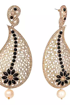 Black diamond earrings