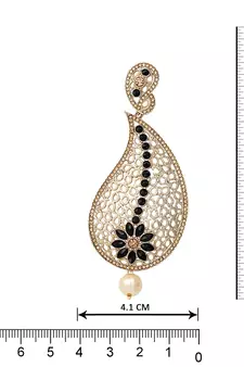 Black diamond earrings