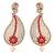 Red diamond earrings