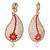 Red diamond earrings