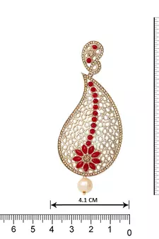 Red diamond earrings