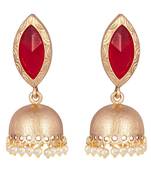 Red pearl earrings