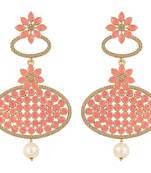 Pink diamond earrings