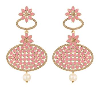 Pink diamond earrings 1