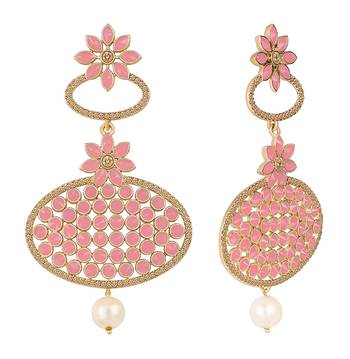 Pink diamond earrings 2