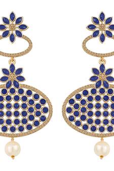 Blue diamond earrings