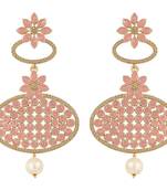 Pink diamond earrings