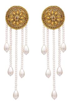 Gold diamond earrings