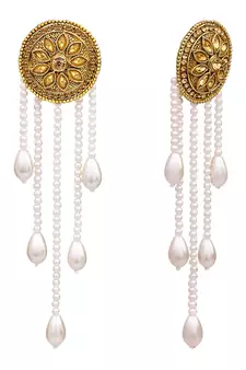 Gold diamond earrings