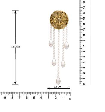 Gold diamond earrings 3