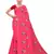 Pink Floral Embroidered Art Silk Saree With Blouse For Women