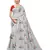 Grey Floral Embroidered Art Silk Saree With Blouse For Women