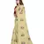 Beige Floral Embroidered Art Silk Saree With Blouse For Women