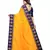 Yellow Plain  Border Art Silk Saree With Blouse For Women