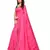 Pink Stone Work Embroidered Art Silk Saree With Blouse For Women