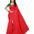 Red Stone Work Embroidered Art Silk Saree With Blouse For Women