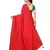 Red Stone Work Embroidered Art Silk Saree With Blouse For Women