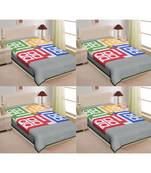 Texstylers 100% Cotton Printed Jaipuri Single Bedhseet(Pack of 2)