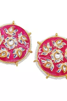 9blings Pink pearl earrings