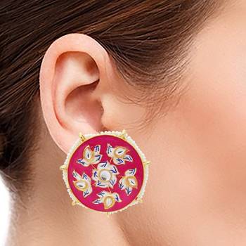 9blings Pink pearl earrings 3