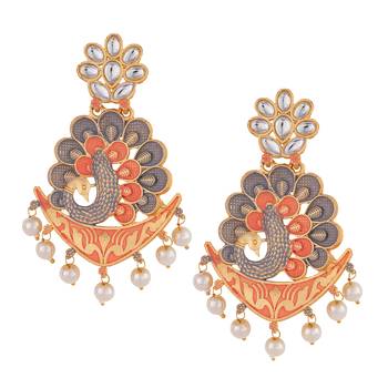 Blue pearl earrings 3