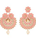 Pink diamond earrings