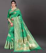 Latest Designer Jacquard Banarasi silk Woven  saree with Blouse