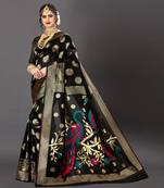 Latest Designer Jacquard Banarasi silk Woven  saree with Blouse