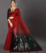 Latest Designer Jacquard Banarasi silk Woven  saree with Blouse