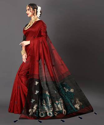 Latest Designer Jacquard Banarasi silk Woven  saree with Blouse 2