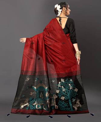 Latest Designer Jacquard Banarasi silk Woven  saree with Blouse 3