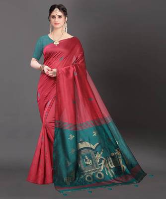 Latest Designer Jacquard Banarasi silk Woven  saree with Blouse 1