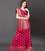 Latest Designer Jacquard Banarasi silk Woven  saree with Blouse