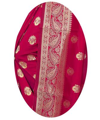 Latest Designer Jacquard Banarasi silk Woven  saree with Blouse 4